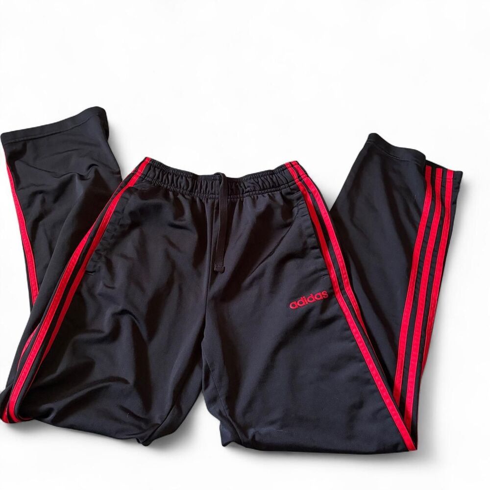 Adidas Women's Black and Red Joggers-tracksuits